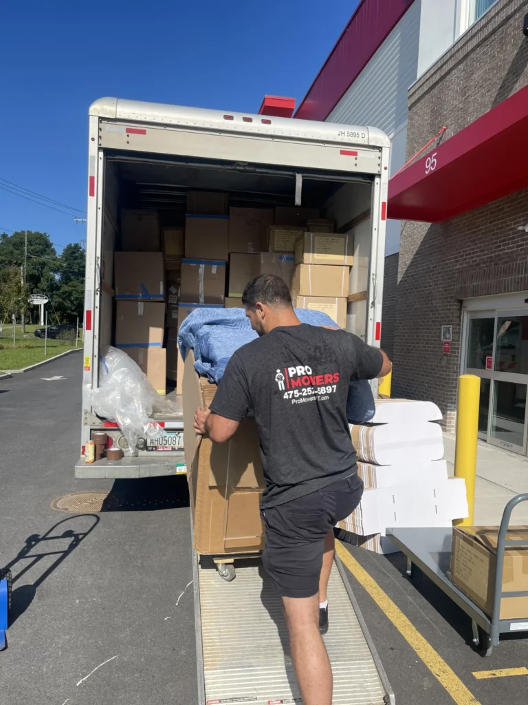 Pro Movers in Greenwich, CT doing a residential move